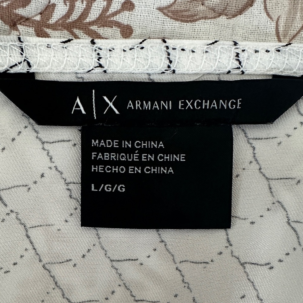 Armani Exchange White Patterned Blouse - image 2